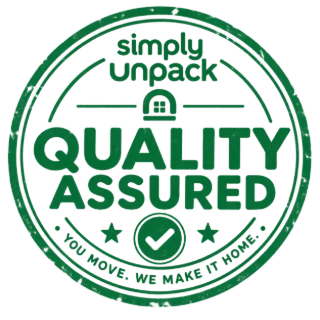 Simply Unpack quality assured stamp — you move, we make it home